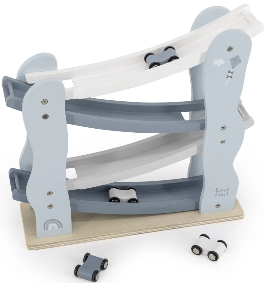 Label Label Blauw Houten Autobaan LLWT-25132 5 Label Label Blauw Houten Autobaan LLWT-25132 - Afbeelding 3