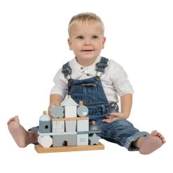 Label Label Blauw Houten Blokken LLWT-25095 -Babyproducten  Winkel label label blauw houten blokken llwt 25095 222 2