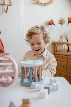 Label Label Blauw Houten Rollende Vormenstoof LLWT-34338 -Babyproducten  Winkel label label blauw houten rollende vormenstoof llwt 34338 4