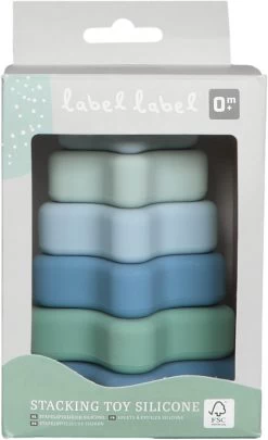 Label Label Blauw Silicone Stapeltoren LLST-15362 -Babyproducten  Winkel label label blauw silicone stapeltoren llst 15362 3