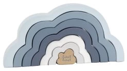 Label Label Cloud Blauw Houten Regenboog Puzzel LLWT-25293