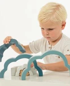 Label Label Cloud Blauw Houten Regenboog Puzzel LLWT-25293 -Babyproducten  Winkel label label cloud blauw houten regenboog puzzel llwt 25293 5