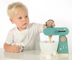 Label Label Groen Houten Keukenmixer LLWT-24913 -Babyproducten  Winkel label label groen houten keukenmixer llwt 24913 2