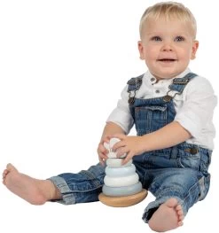 Label Label Lichtblauw Houten Tuimelring Piramide LLWT-25231 -Babyproducten  Winkel label label lichtblauw houten tuimelring piramide llwt 25231 3