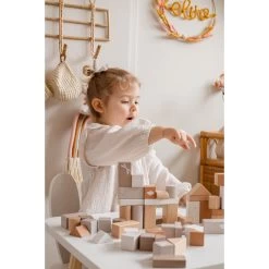 Label Label Nougat 50 Stuks Houten Blokken LLWT-37100 -Babyproducten  Winkel label label nougat 50 stuks houten blokken 5