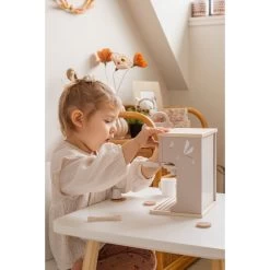 Label Label Nougat Houten Espresso Machine LLWT-37070 -Babyproducten  Winkel label label nougat houten espresso 1