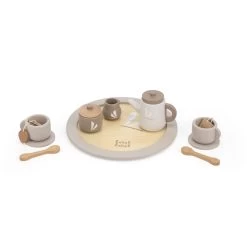 Label Label Nougat Houten Theeservies Set LLWT-37117 -Babyproducten  Winkel label label nougat houten theeservies set 1