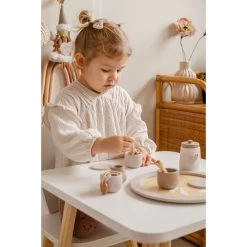 Label Label Nougat Houten Theeservies Set LLWT-37117 -Babyproducten  Winkel label label nougat houten theeset 2