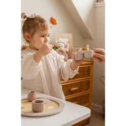 Label Label Nougat Houten Theeservies Set LLWT-37117 -Babyproducten  Winkel label label nougat houten theeset 4