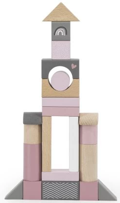 Label Label Roze 50 Stuks Houten Blokken LLWT-25347 11 Label Label Roze 50 Stuks Houten Blokken LLWT-25347 -Babyproducten Winkel label label roze 50 stuks houten blokken llwt 25347 4