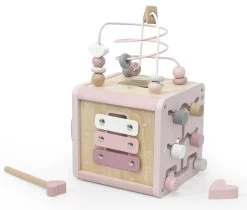 Label Label Roze Houten Activiteitenkubus LLWT-34314 -Babyproducten  Winkel label label roze houten activiteitenkubus llwt 34314 3