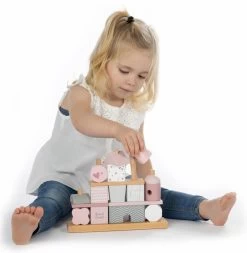 Label Label Roze Houten Blokken LLWT-25088 -Babyproducten  Winkel label label roze houten blokken llwt 25088 222