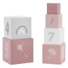 Label Label Roze Houten Stapelblokken LLWT-25309