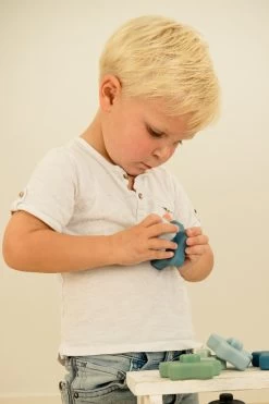 Label Label Blauw Silicone Stapeltoren LLST-15362 -Babyproducten  Winkel label label silicone stapeltoren 3