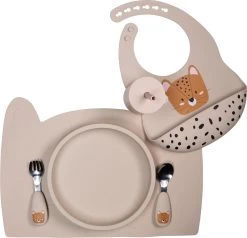 Tryco Sand Siliconen Bord TR-392820 -Babyproducten  Winkel leopard sand silicone collection 01 4 1