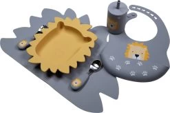 Tryco Lion Honey Gold Siliconen Bord TR-392815 -Babyproducten  Winkel lion dusty blue silicone collection 04 3