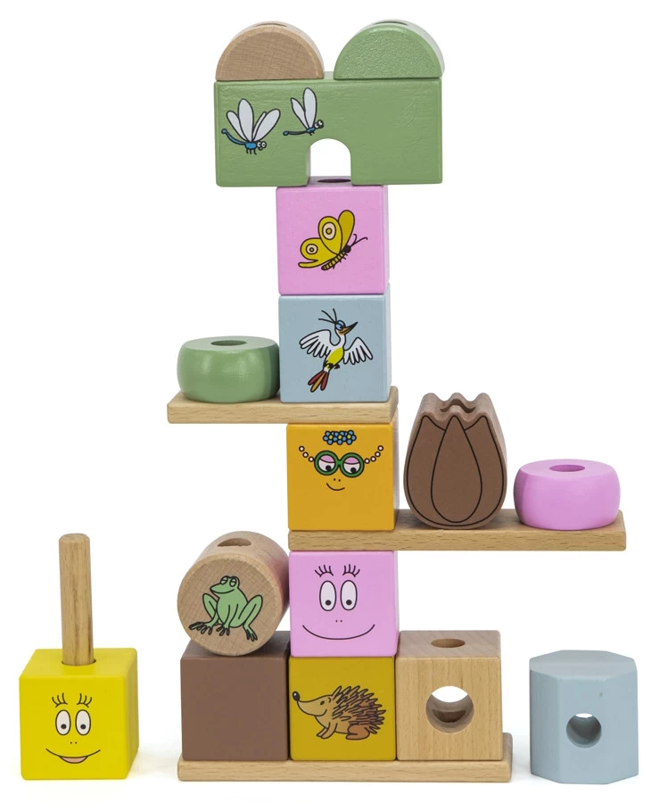 Label Label Barbapapa Houten Stapelblokken LLBB-37025 5 Label Label Barbapapa Houten Stapelblokken LLBB-37025 - Afbeelding 3