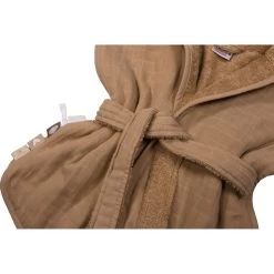 Label Label Toffee Brown Badstof/Hydrofiel Badjas LLTT-934680 -Babyproducten  Winkel lltt 934680 bath robe toffee brown 03