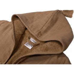 Label Label Toffee Brown Badstof/Hydrofiel Badjas LLTT-934680 -Babyproducten  Winkel lltt 934680 bath robe toffee brown 05