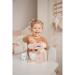 Label Label Roze Houten Keukenmixer LLWT-24937 -Babyproducten  Winkel llwt 24937 5420067924937 food processor pink 03
