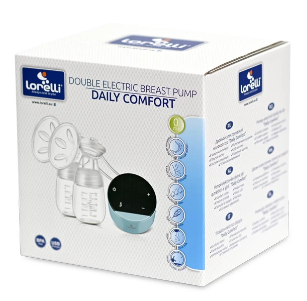 Lorelli Daily Comfort White Dubbele Elektrische Borstkolf 1022059-0003 4 Lorelli Daily Comfort White Dubbele Elektrische Borstkolf 1022059-0003 - Afbeelding 2