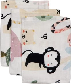 Blush & Blossom Animal Hydrofiel Starterset TR-BB4049 -Babyproducten  Winkel mamaloes blush blossom muslin baby starter pack animal 03