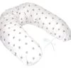 MamaLoes Amy Wit Met Grijze Sterren Voedingskussen 66781 -Babyproducten  Winkel mamaloes amy wit met grijze sterren voedingskussen 66781