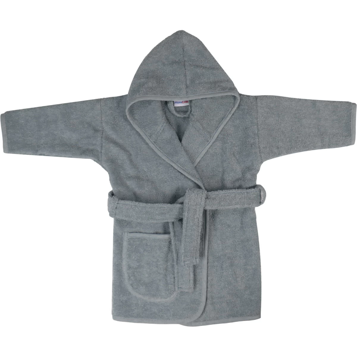 MamaLoes Badstof Licht Blauw 0-1jr Badjas ML010303 4 MamaLoes Badstof Licht Blauw 0-1jr Badjas ML010303 - Afbeelding 2