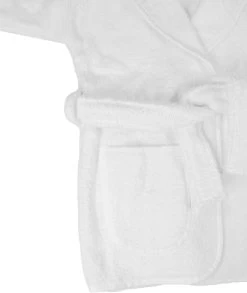 MamaLoes Badstof White 1-2jr Badjas ML5388 -Babyproducten  Winkel mamaloes badstof white 1 2jr badjas ml5388 04 1