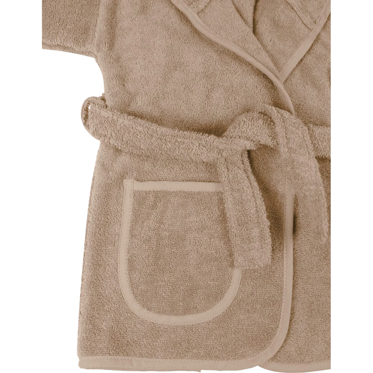 MamaLoes Badstof Zand 1-2jr Badjas ML010306 6 MamaLoes Badstof Zand 1-2jr Badjas ML010306 - Afbeelding 4