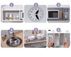 Eco Toys Grijs Moderne Houten Kinderkeuken HC491072 -Babyproducten  Winkel mamaloes eco toys grijs moderne houten keuken hc491072 jpg 4