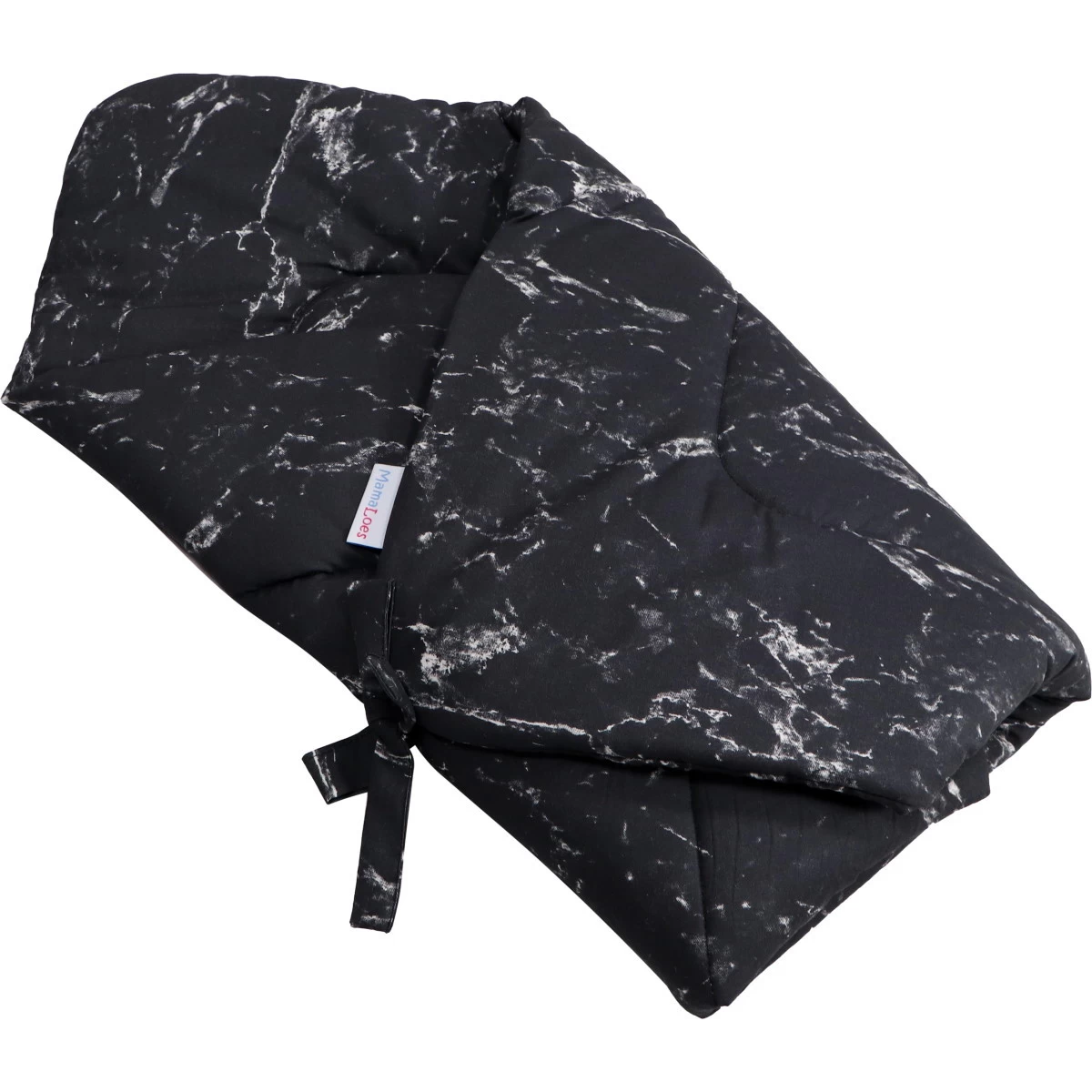 Mamaloes Marmer Zwart Wikkeldeken ML020703 4 Mamaloes Marmer Zwart Wikkeldeken ML020703 - Afbeelding 2
