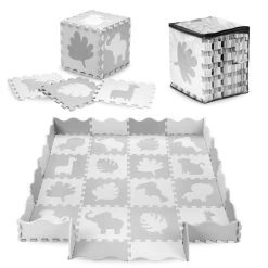 Momi Zawi Grey Schuimrubberen Puzzelmat Met Rand MAED00013 -Babyproducten  Winkel momi zawi grey schuimrubberen puzzelmat met rand maed00013 8