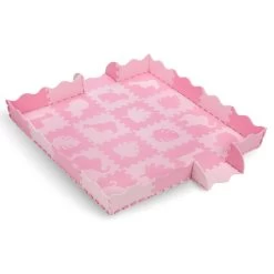 Momi Zawi Pink Schuimrubberen Puzzelmat Met Rand MAED00012 -Babyproducten  Winkel momi zawi pink schuimrubberen puzzelmat met rand maed00012 2