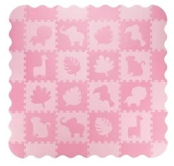 Momi Zawi Pink Schuimrubberen Puzzelmat Met Rand MAED00012 -Babyproducten  Winkel momi zawi pink schuimrubberen puzzelmat met rand maed00012 4