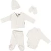 Petit Villain Prematuur Maat 44/50 Ecru 5-delige Babyset -Babyproducten  Winkel petitvillainsetprematuurecruz 4