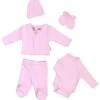 Petit Villain Prematuur Maat 44/50 Roze 5-delige Babyset
