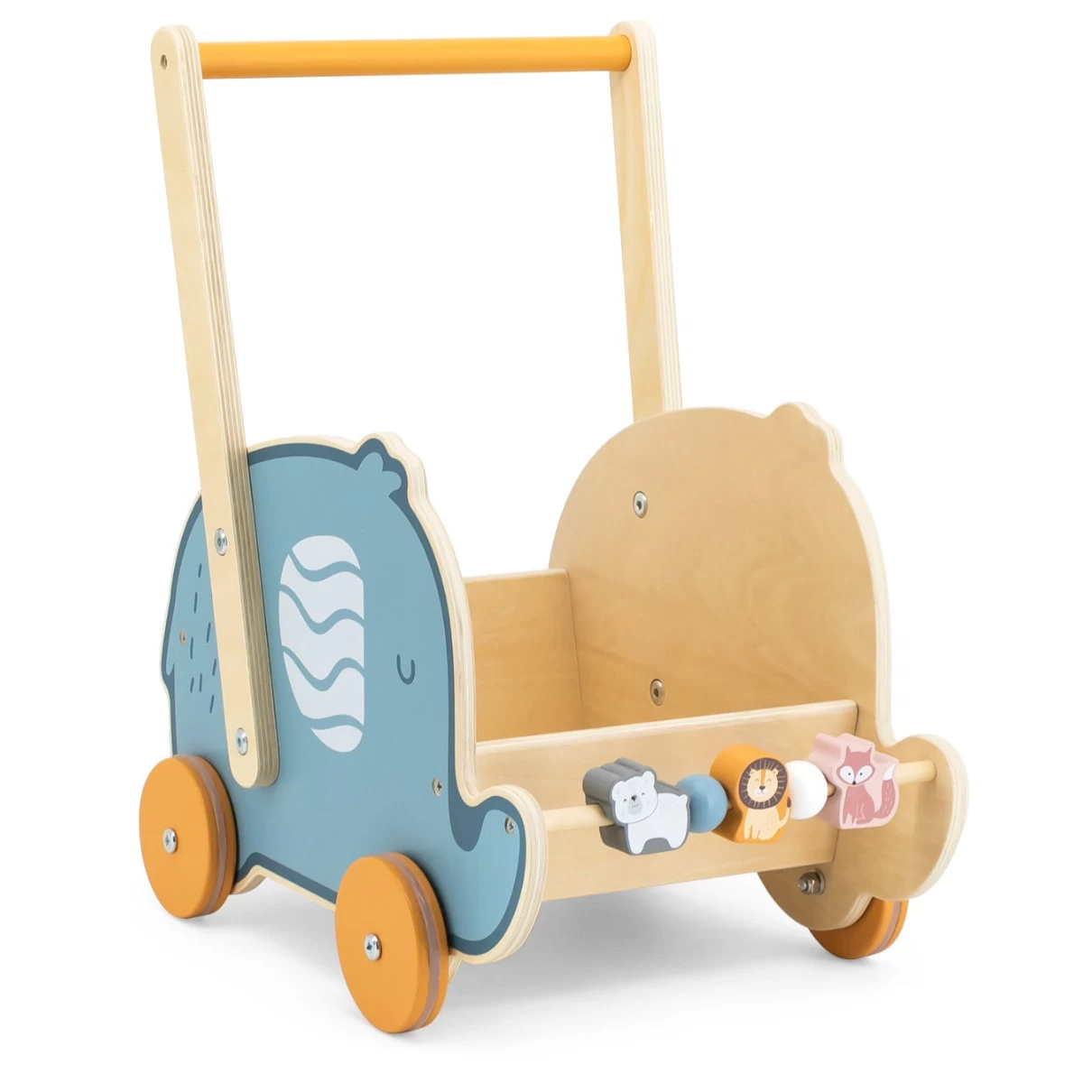 PolarB Olifant Houten Poppenwagentje 44031 4 PolarB Olifant Houten Poppenwagentje 44031 - Afbeelding 2