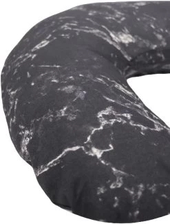 MamaLoes Marmer Zwart Medium Voedingskussen ML2022 -Babyproducten  Winkel print voedingskussen marble black