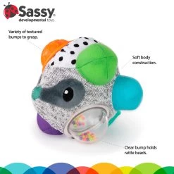 Sassy Bumpy Badger Educatieve Speelbal S80931 -Babyproducten  Winkel sassy bumpy badger educatieve speelbal 3