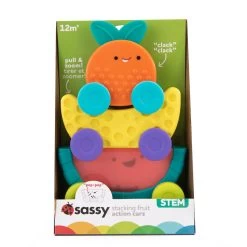 Sassy Stackin' Fruit Cars Stapeltoren S80811 11 Sassy Stackin' Fruit Cars Stapeltoren S80811 -Babyproducten Winkel sassy stackin fruit cars stapeltoren 1