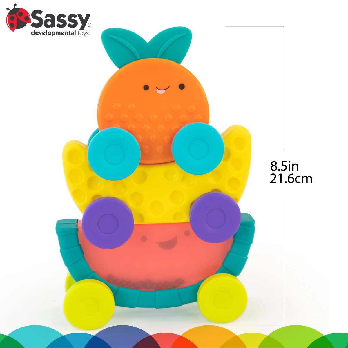 Sassy Stackin' Fruit Cars Stapeltoren S80811 6 Sassy Stackin' Fruit Cars Stapeltoren S80811 - Afbeelding 4