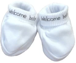 Petit Villain Wit 'Welcome Baby' 6-delige Babyset -Babyproducten  Winkel setwitslofjes 4