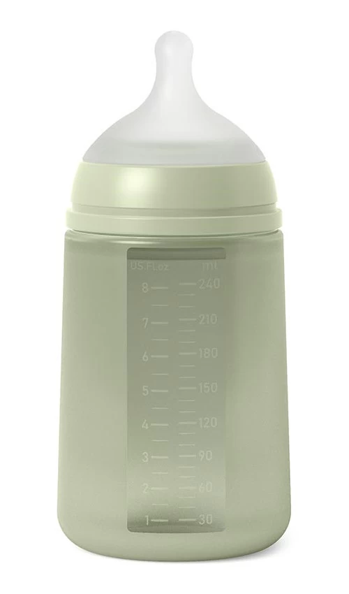 Suavinex Essence Green Medium Flow 240 Ml Silicone Fles SXSEX20081184 - Afbeelding 2