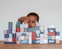 Tryco 50 Stuks Houten Blokken TR-353001 -Babyproducten  Winkel tr 353001 tryco wooden 50pcs blocks 10