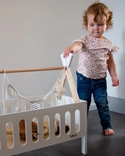 Tryco Tipi Houten Poppenbed TR-353013 -Babyproducten  Winkel tr 353013 tryco wooden tipi doll bed 05