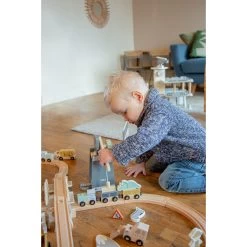 Tryco Houten Treinbaanset - Uitbreidingsset Bouwplaats TR-353080 -Babyproducten  Winkel tryco tr 353080 tr 353076 01