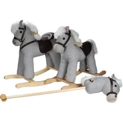 Tryco Milo Grijs Hobbelpaard 18m+ TR-120106 -Babyproducten  Winkel tryco horse grey 1 1 1