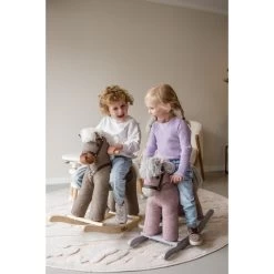 Tryco Milo Grijs Hobbelpaard 18m+ TR-120106 -Babyproducten  Winkel tryco milo bruin hobbelpaard 36m tr 12011 sfeer2 2 1