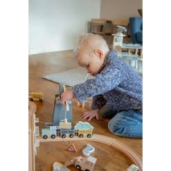 Tryco Houten Treinbaanset - Uitbreidingsset Bouwplaats TR-353080 -Babyproducten  Winkel tryco tr 353080 tr 353076 02